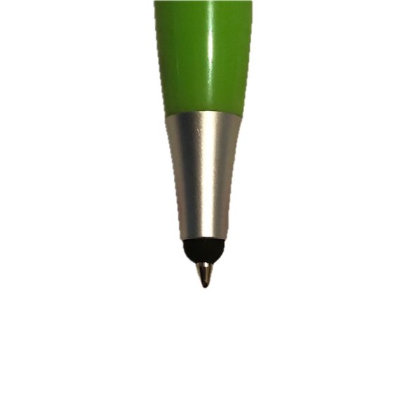BOGO Mop Head Green Plastic Ballpoint Pen Stylus Screen Cleaner Smiling Face - Picture 4 of 5